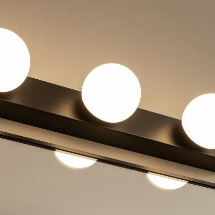 Brilagi - LED-belysning för badrumsspegel HOLLYWOOD 4xLED/3W/230V 53 cm IP44 svart