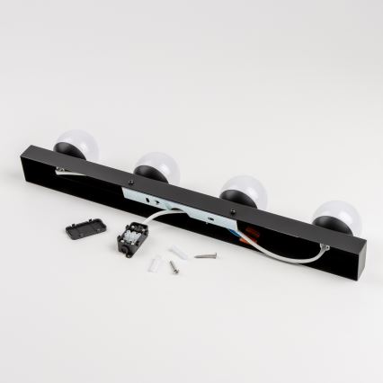 Brilagi - LED-belysning för badrumsspegel HOLLYWOOD 4xLED/3W/230V 53 cm IP44 svart