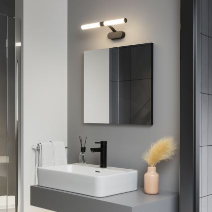 Brilagi - LED-belysning för badrumsspegel 2-i-1 TUBEO LED/6W/230V 40 cm IP44 svart