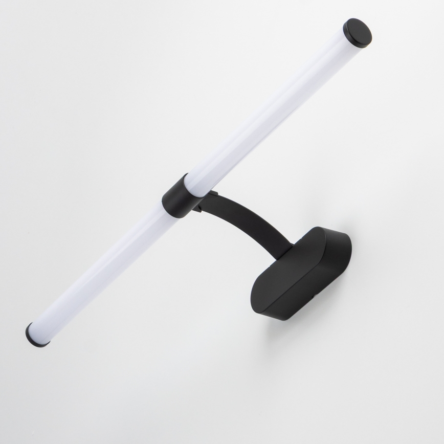 Brilagi - LED-badrumsspegelbelysning 2-i-1 TUBEO LED/8W/230V 60 cm IP44 svart