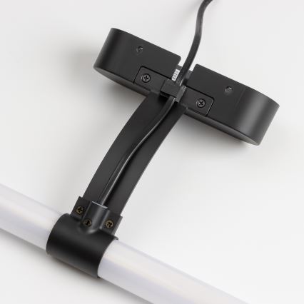 Brilagi - LED-badrumsspegelbelysning 2-i-1 TUBEO LED/8W/230V 60 cm IP44 svart