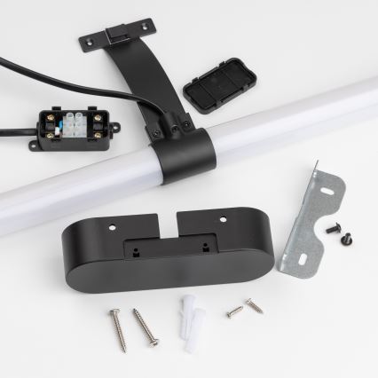 Brilagi - LED-badrumsspegelbelysning 2-i-1 TUBEO LED/8W/230V 60 cm IP44 svart