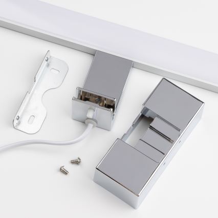 Brilagi - LED-belysning för badrumsspegel 3-i-1 VESTRA LED/8W/230V 40 cm IP44 blank krom