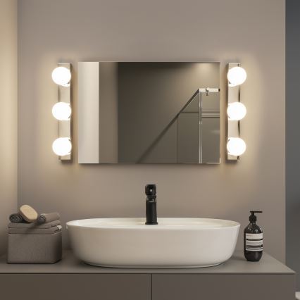 Brilagi - LED-belysning till badrumsspegeln HOLLYWOOD 3xLED/3W/230V 39 cm IP44 blank krom