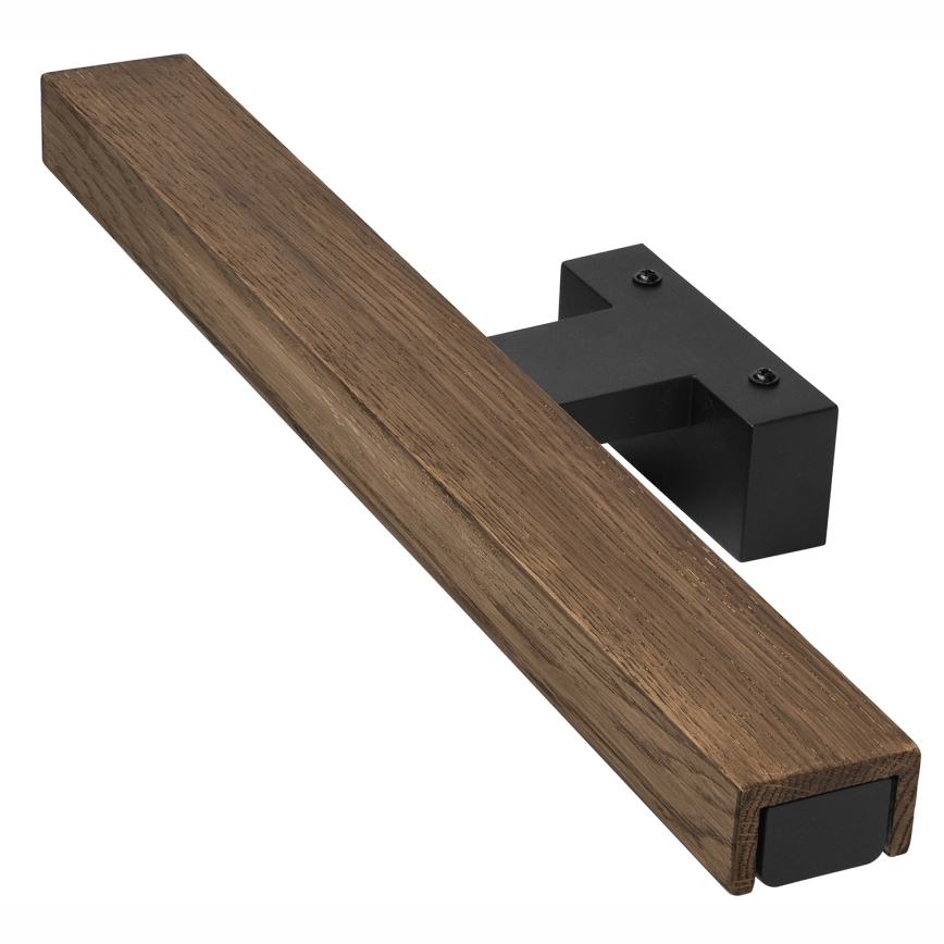 Brilagi - LED Badrumsspegelbelysning WOODY MIRROR LED/8W/230V 40 cm IP44 ek valnöt/svart