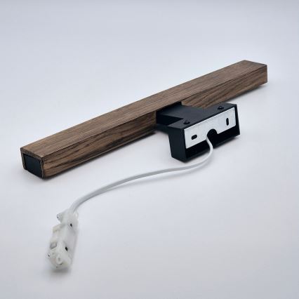 Brilagi - LED Badrumsspegelbelysning WOODY MIRROR LED/8W/230V 40 cm IP44 ek valnöt/svart