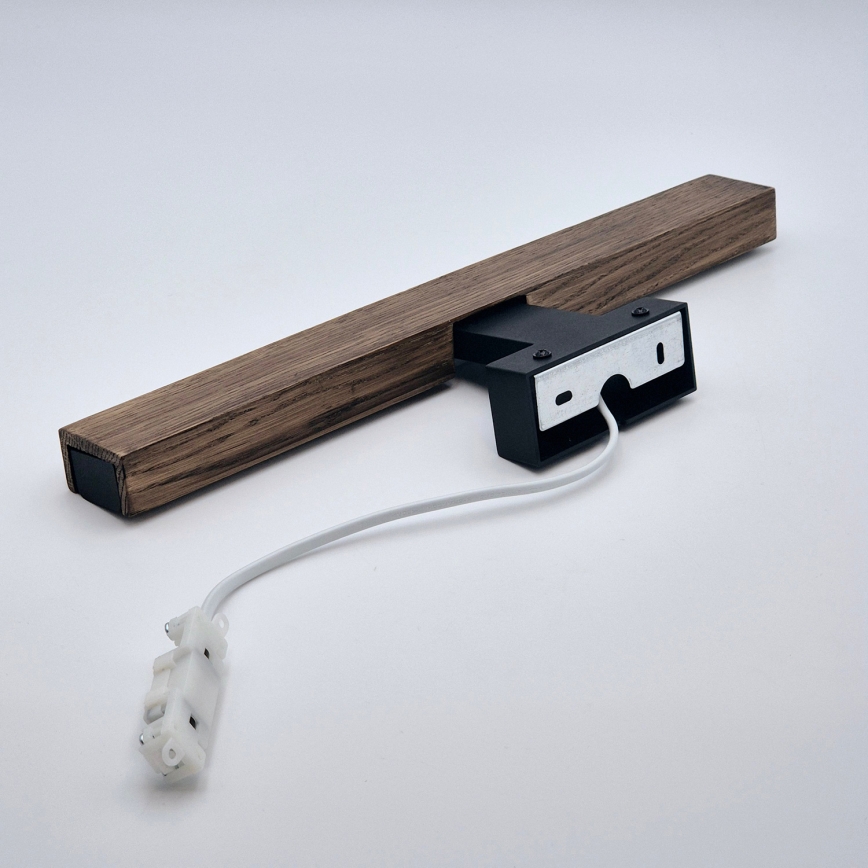 Brilagi - LED Badrumsspegelbelysning WOODY MIRROR LED/8W/230V 40 cm IP44 ek valnöt/svart