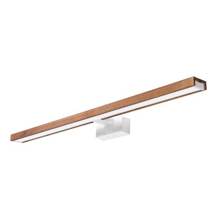 Brilagi - LED-belysning för badrumsspegel WOODY MIRROR 3-i-1 LED/15W/230V 80 cm IP44 vit/ek-körsbär