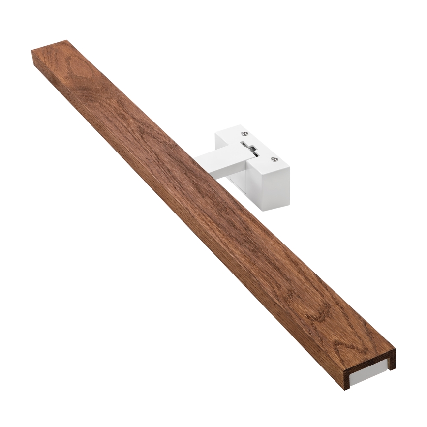 Brilagi - LED-belysning för badrumsspegel WOODY MIRROR 3-i-1 LED/15W/230V 80 cm IP44 vit/ek-körsbär