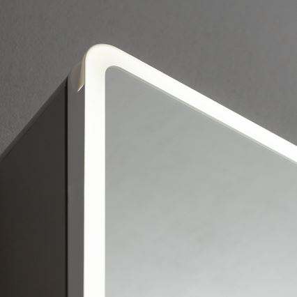 BRILAGI - LED-spegelskåp för badrum med bakgrundsbelysning NOTO SINGLE 60x65 cm