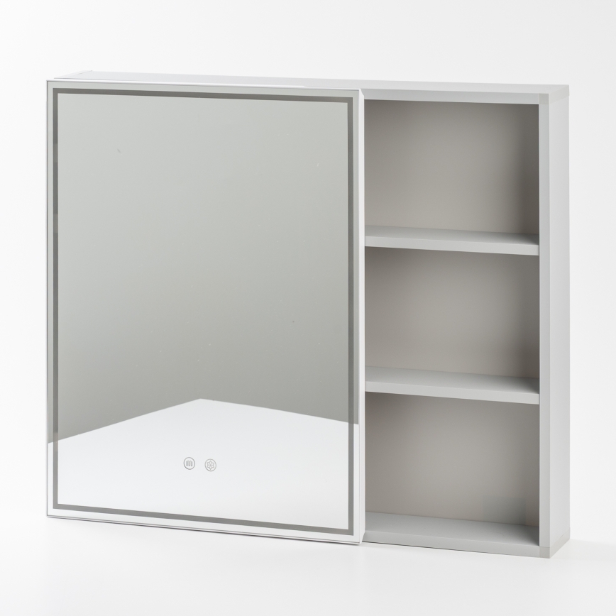 BRILAGI - LED-spegelskåp för badrum med bakgrundsbelysning NOTO SINGLE 78x65 cm