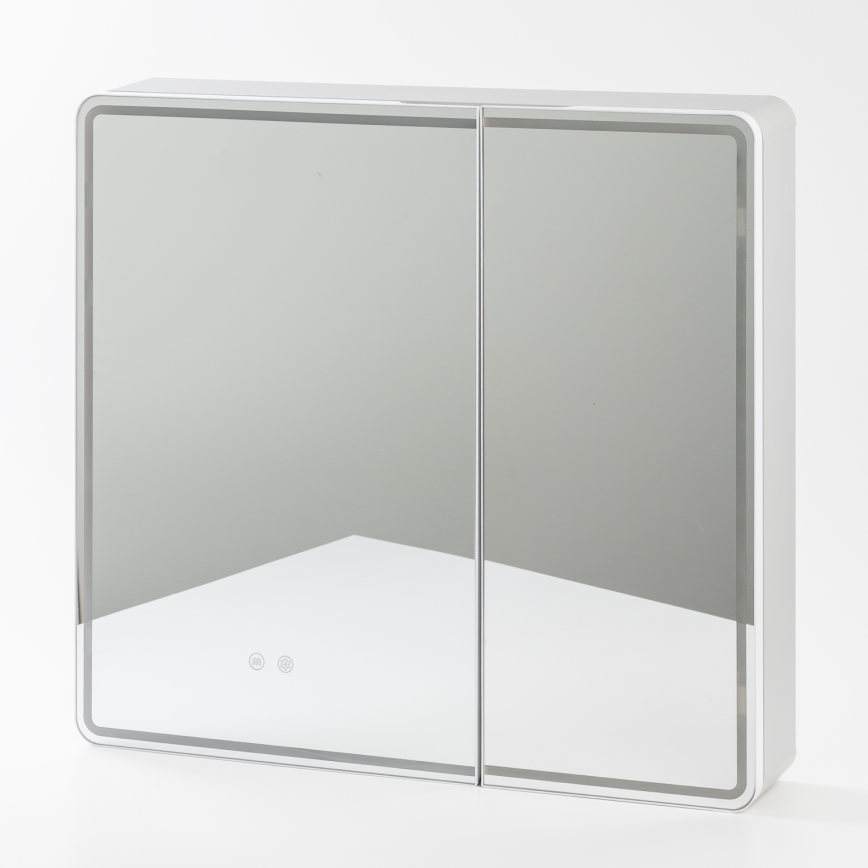 BRILAGI - LED-spegelskåp för badrum med belysning NOTO DOUBLE 77x70 cm