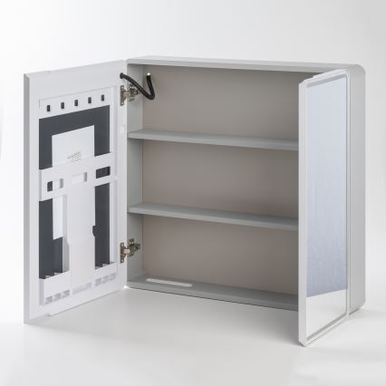 BRILAGI - LED-spegelskåp för badrum med belysning NOTO DOUBLE 77x70 cm