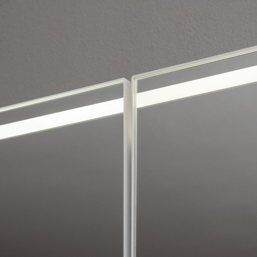 BRILAGI - LED-spegelskåp för badrum med belysning NOTO DOUBLE 77x70 cm