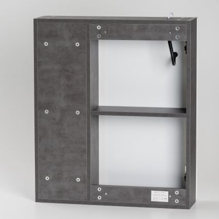 BRILAGI - LED-spegelskåp för badrum med integrerad belysning TRABIA SINGLE 60x70 cm