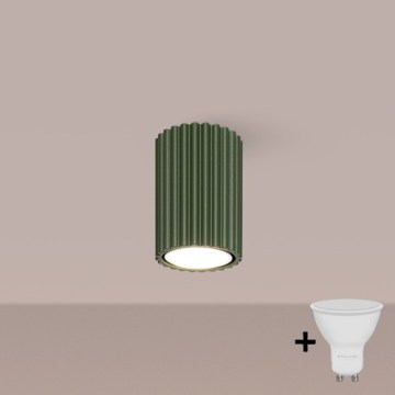 Brilagi - LED-spot CRESTO 1xGU10/10W/230V 10 cm grön