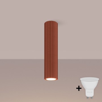 Brilagi - LED-spot CRESTO 1xGU10/10W/230V 30 cm röd