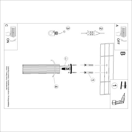 Brilagi - LED-spot CRESTO 1xGU10/10W/230V 30 cm röd