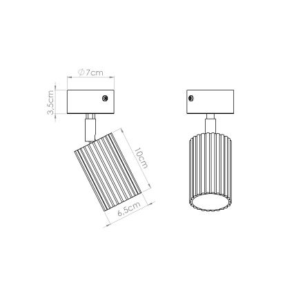 Brilagi - LED-spot CRESTO 1xGU10/10W/230V grön