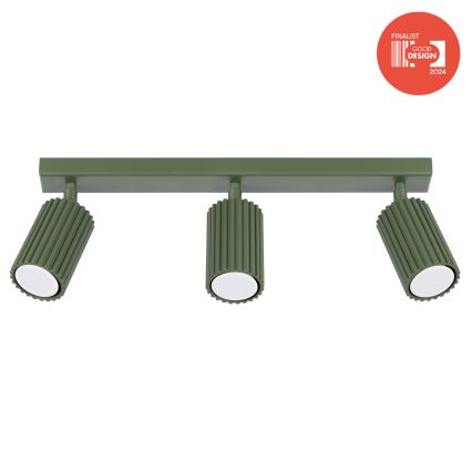 Brilagi - LED-spot CRESTO 3xGU10/10W/230V grön