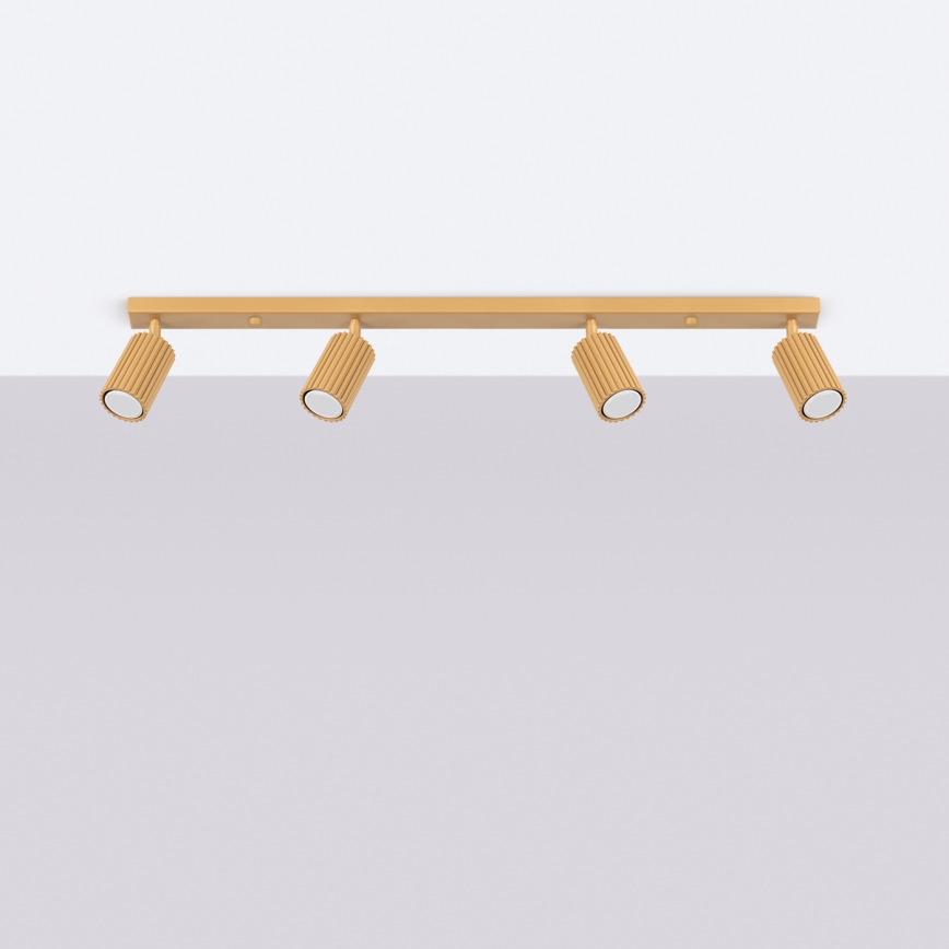 Brilagi - LED-spot CRESTO 4xGU10/10W/230V, guldfärgad