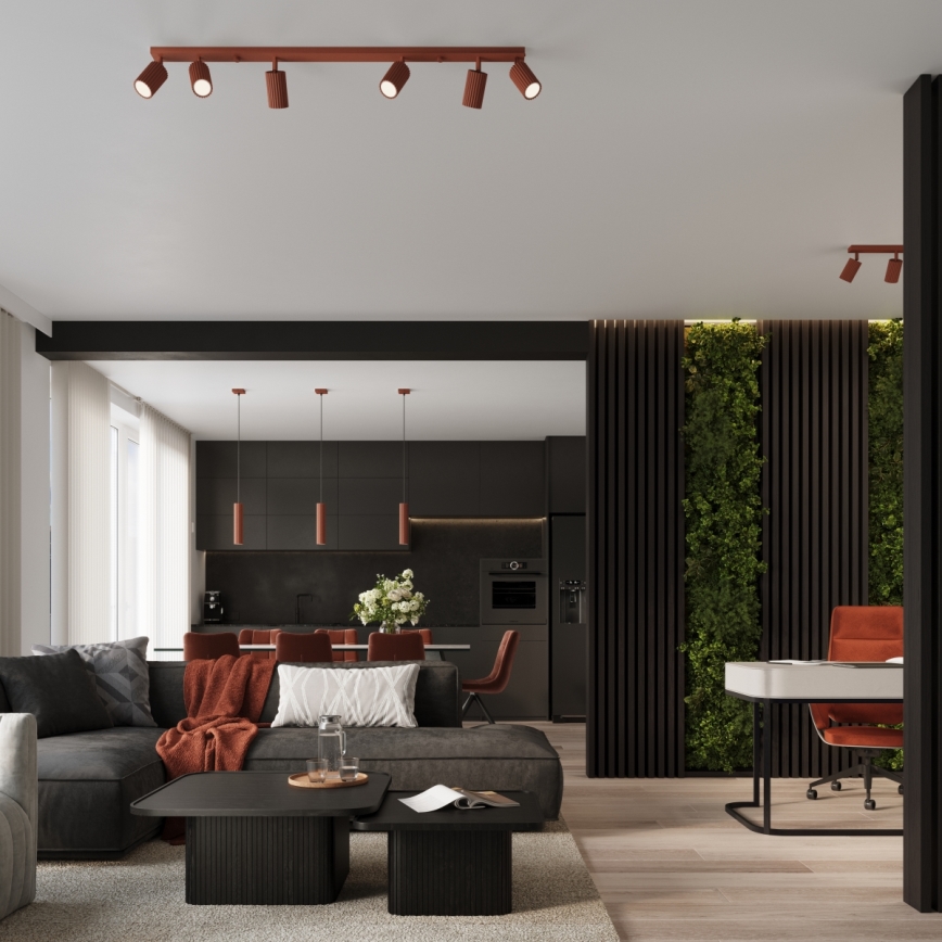 Brilagi - LED-spot CRESTO 4xGU10/10W/230V röd