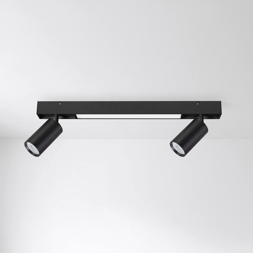 Brilagi - LED-spot SELE 2xGU10/30W/230V + LED/15W svart