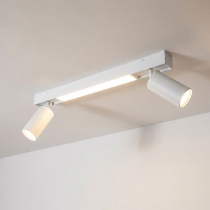 Brilagi - LED-spot SELE 2xGU10/30W/230V + LED/15W vit