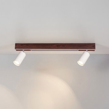 BRILAGI - LED-spot SELE 2xGU10/30W/230V + LED/15W vit/körsbärsdekor