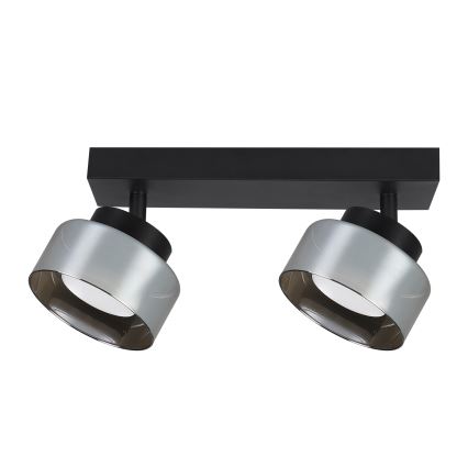 Brilagi - LED Spotarmatur AURA LUX 2xGX53/30W/230V svart/rökfärgad