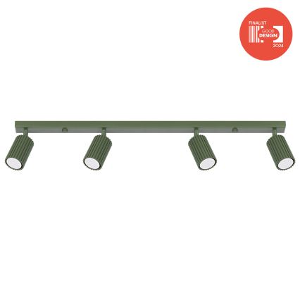 Brilagi - LED-spotarmatur CRESTO 4xGU10/10W/230V grön