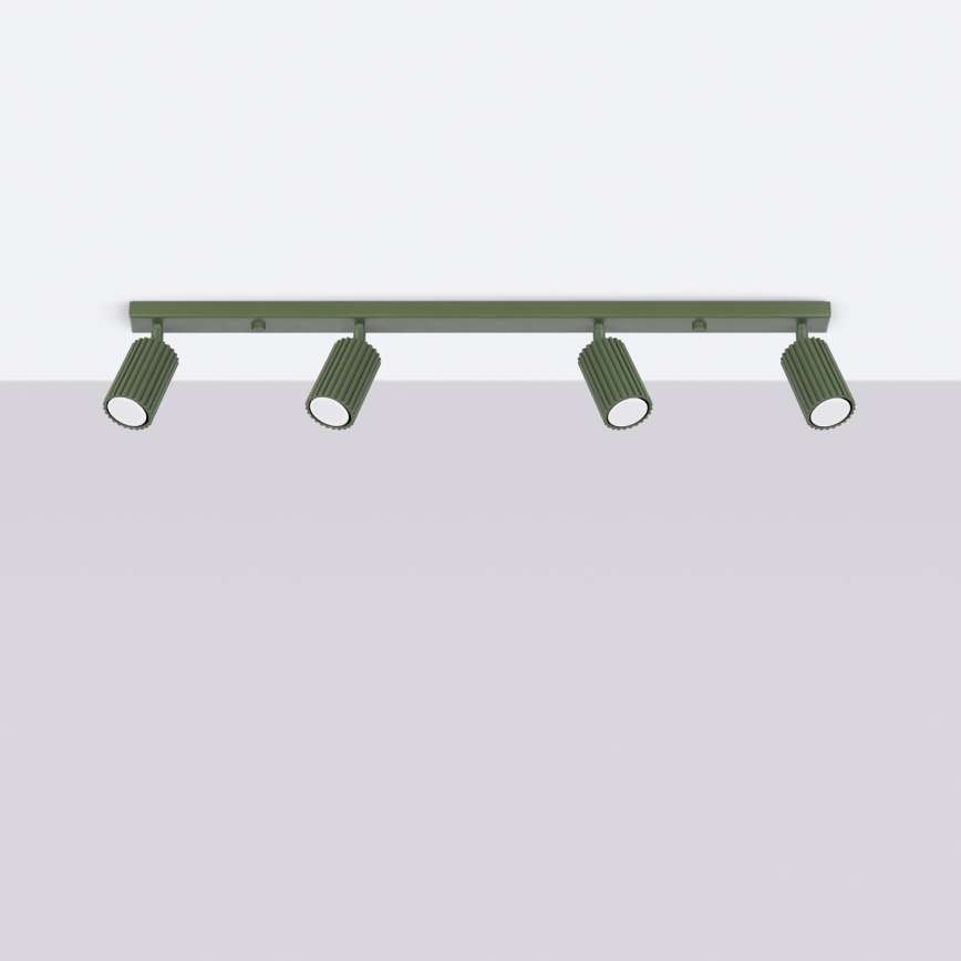 Brilagi - LED-spotarmatur CRESTO 4xGU10/10W/230V grön