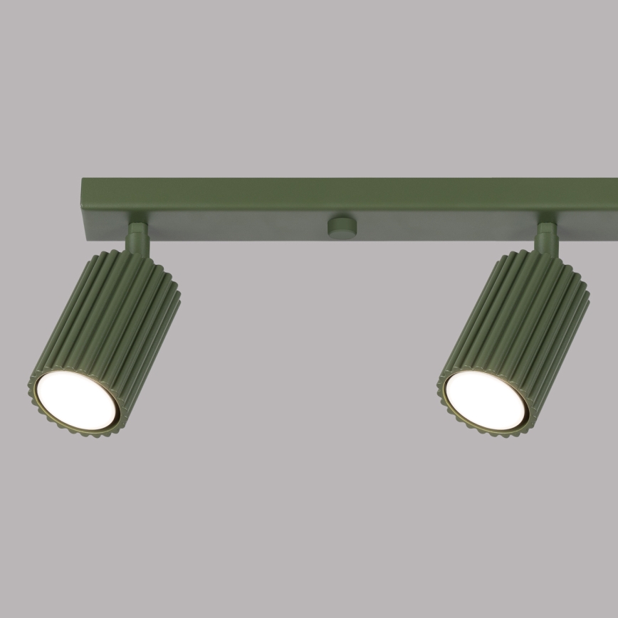 Brilagi - LED-spotarmatur CRESTO 4xGU10/10W/230V grön