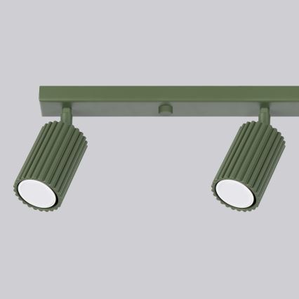 Brilagi - LED-spotarmatur CRESTO 4xGU10/10W/230V grön
