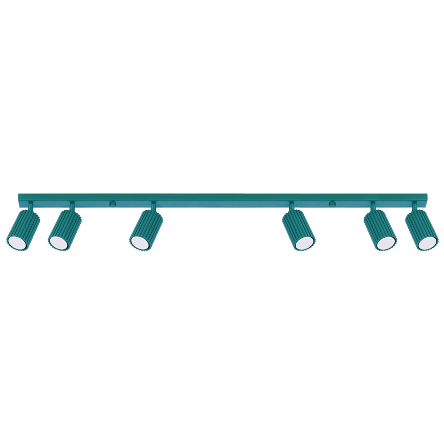 Brilagi - LED-spotarmatur CRESTO 6xGU10/10W/230V turkos