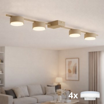 Brilagi - LED-spotarmatur MONO 4xGX53/13W/230V beige