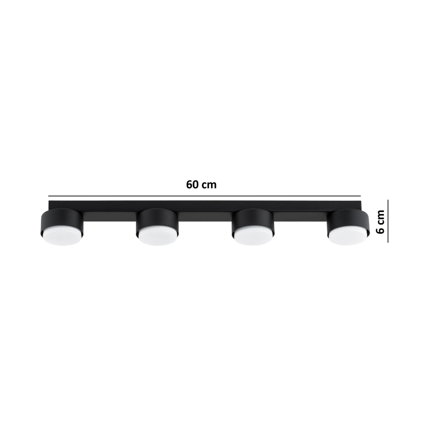 BRILAGI - LED-spotarmatur MONO 4xGX53/30W/230V svart