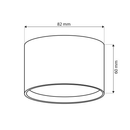 BRILAGI - LED Spotarmatur SMOOTH 1xGX53/15W/230V 60x82 mm guld