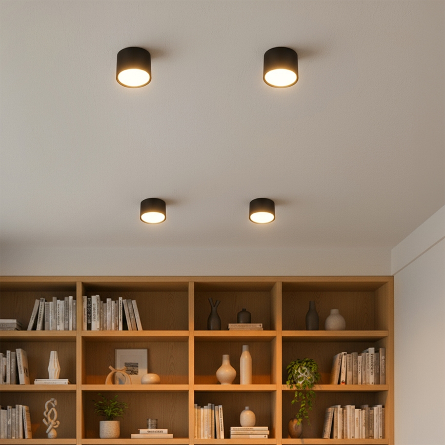 Brilagi - LED Spotarmatur SMOOTH 1xGX53/15W/230V svart