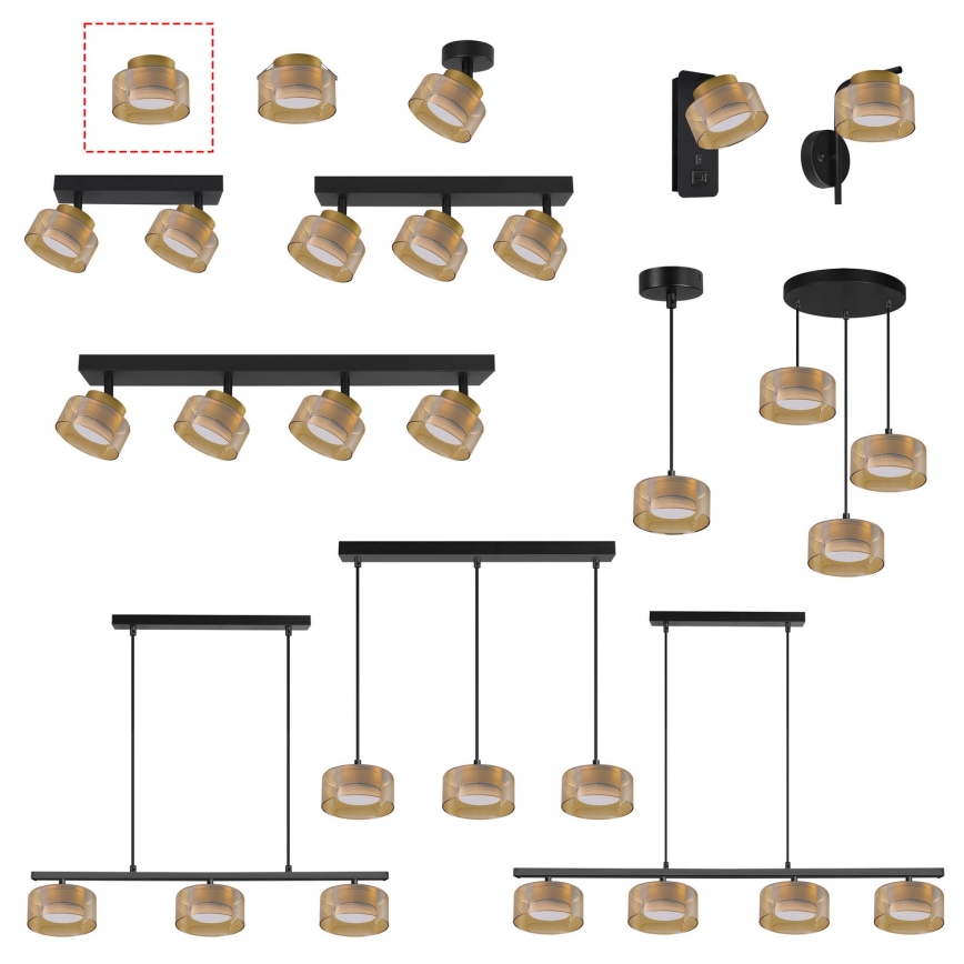 Brilagi - LED Spotlampa AURA LUX 1xGX53/30W/230V Ø 13 cm guldig