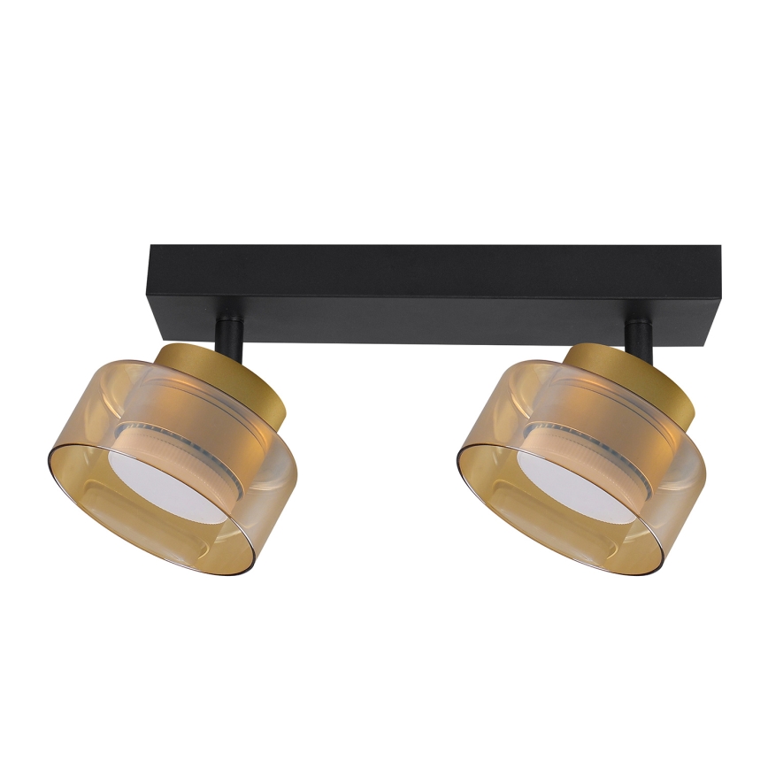 Brilagi - LED Spotlampa AURA LUX 2xGX53/30W/230V svart/guld