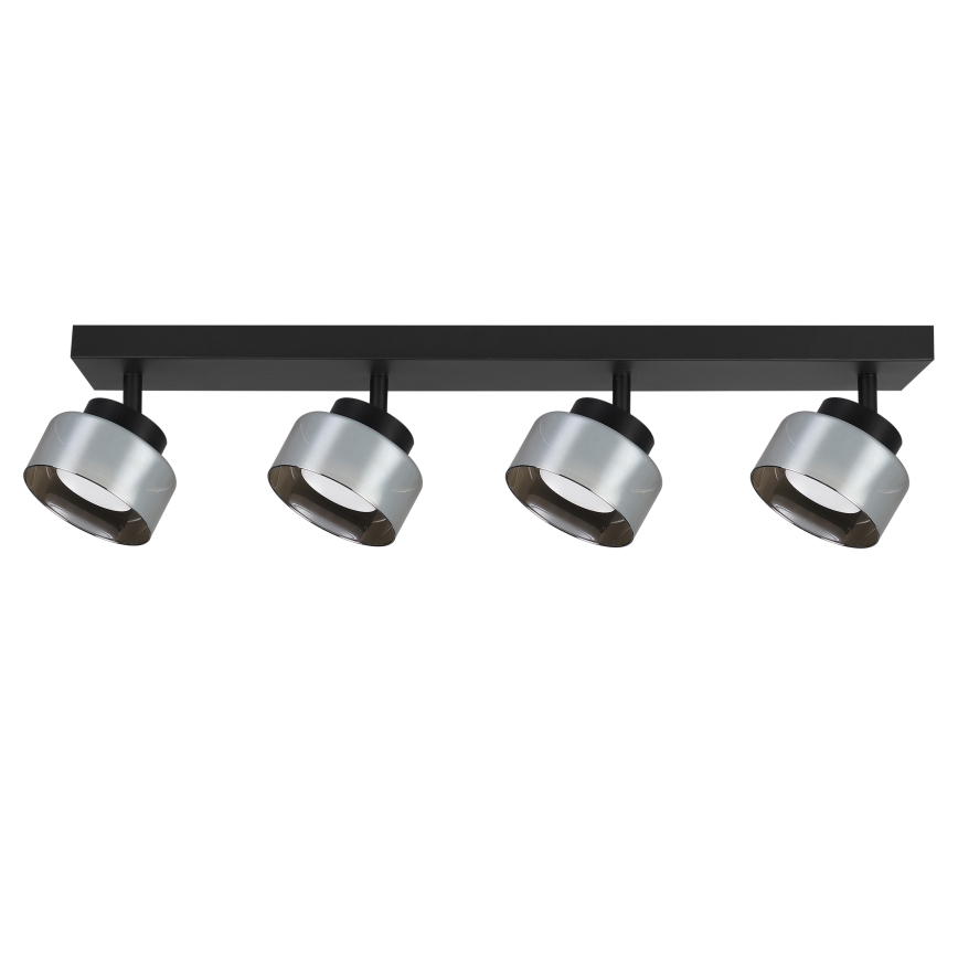 Brilagi - LED Spotlampa AURA LUX 4xGX53/30W/230V svart/rökfärgad