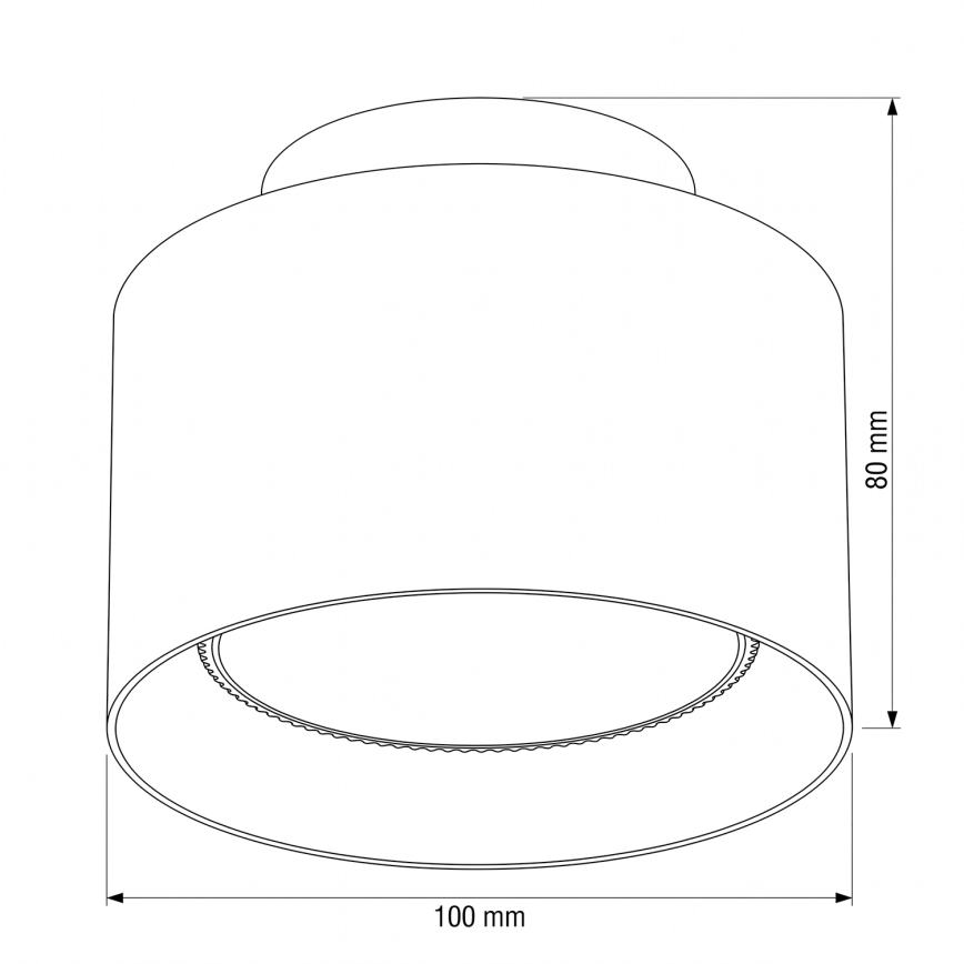 BRILAGI - LED-spotlampa BACKLIT 1xGX53/15W/230V + LED/3W Ø 10 cm guldfärgad