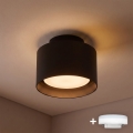 BRILAGI - LED spotlampa BACKLIT 1xGX53/15W/230V + LED/3W Ø 10 cm svart