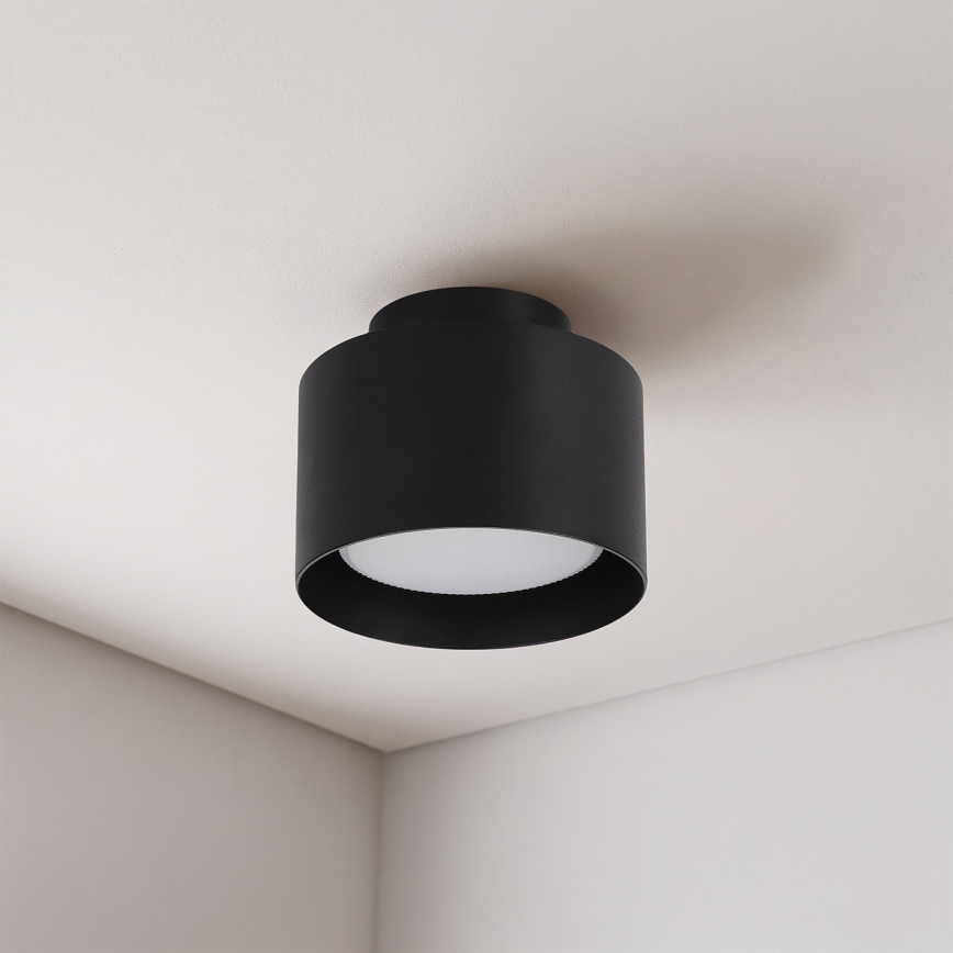 BRILAGI - LED spotlampa BACKLIT 1xGX53/15W/230V + LED/3W Ø 10 cm svart