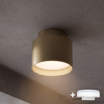 BRILAGI - LED-spotlampa BACKLIT 1xGX53/15W/230V + LED/3W Ø 8 cm guld