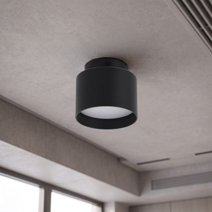 BRILAGI - LED-spotlampa BACKLIT 1xGX53/15W/230V + LED/3W Ø 8 cm svart