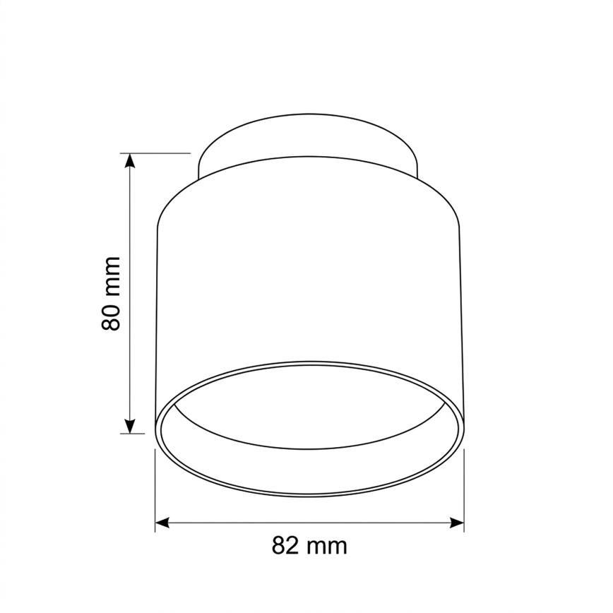 BRILAGI - LED-spotlampa BACKLIT 1xGX53/15W/230V + LED/3W Ø 8 cm svart