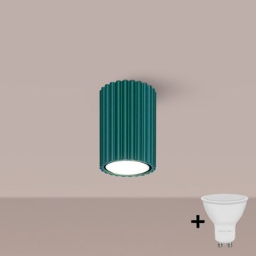 Brilagi - LED-spotlampa CRESTO 1xGU10/10W/230V 10 cm turkos