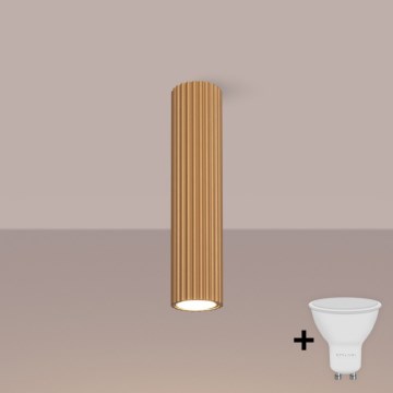 Brilagi - LED-spotlampa CRESTO 1xGU10/10W/230V 30 cm guldfinish